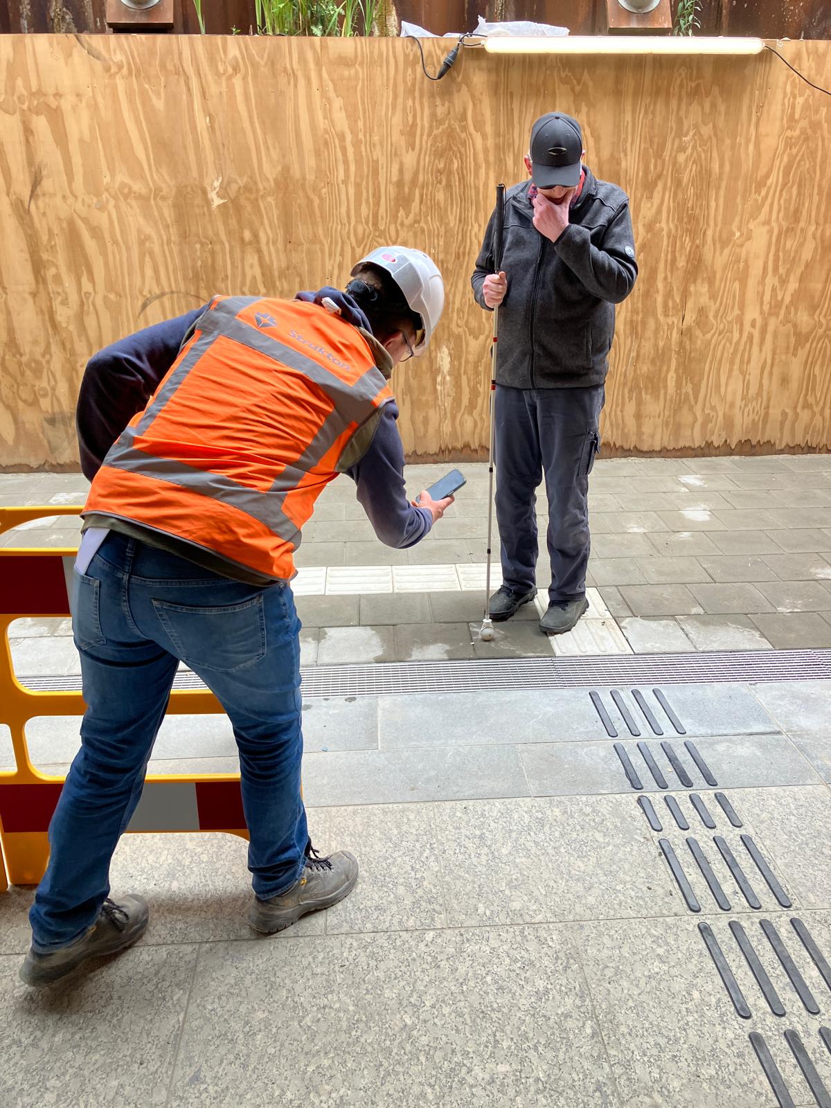 Foto 22 bij artikel "Aandachtspunten voor de blindengeleidelijnen in hoofdstation Groningen".