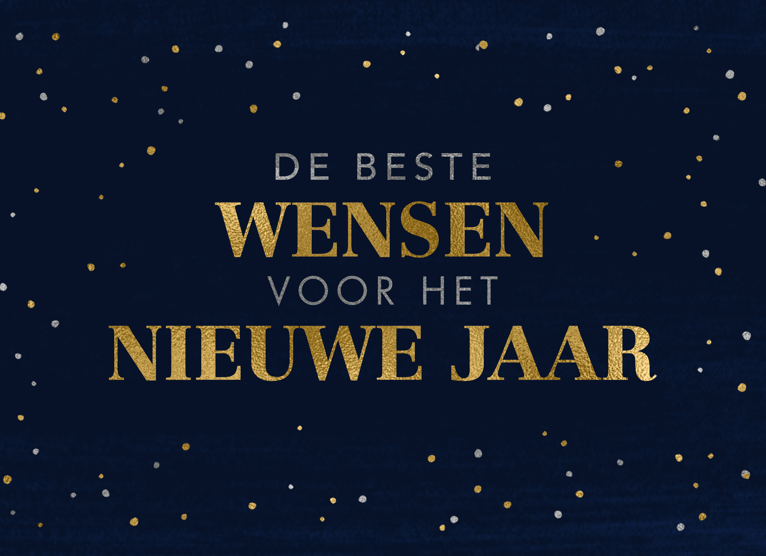 De beste wensen voor het nieuwe jaar!